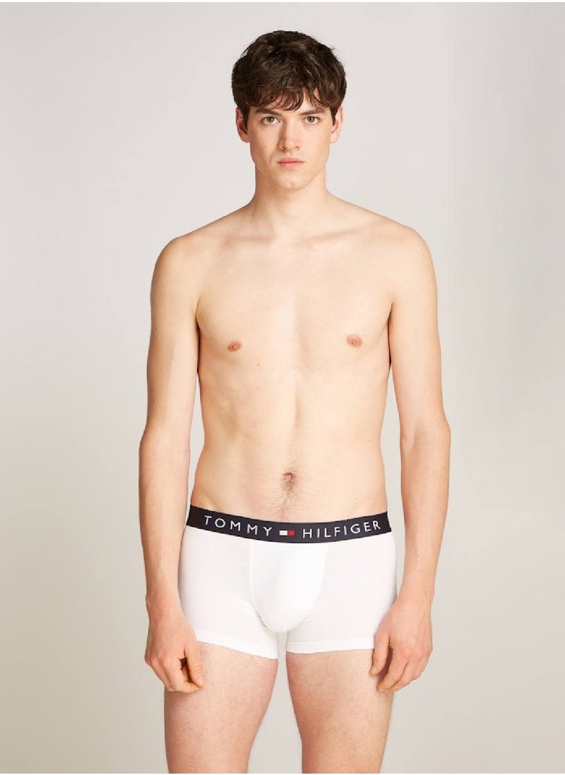 TOMMY HILFIGER Men's 3-Pack Trunks - Cotton, Multicolour  - Image 3