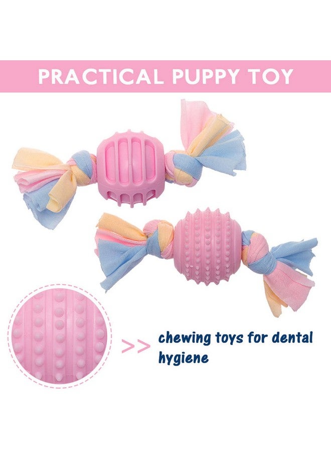 Emily Pets Soft Dog Molar Ball Safe Popular Pet Puppy Small Medium Interactive Toy(Pink) - Image 4