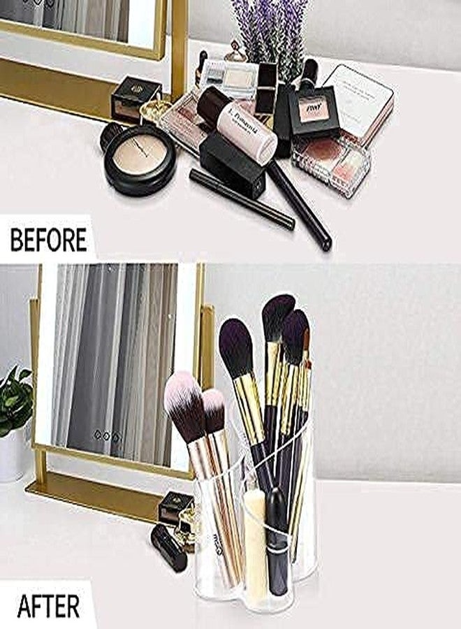 Doliva Acrylic Cosmetic Storage Organizer Desk & Dressing Table Stand Makeup Accessories For Woman Nail Polish Hair Combs Eyeliner Brush Organisers - Image 2