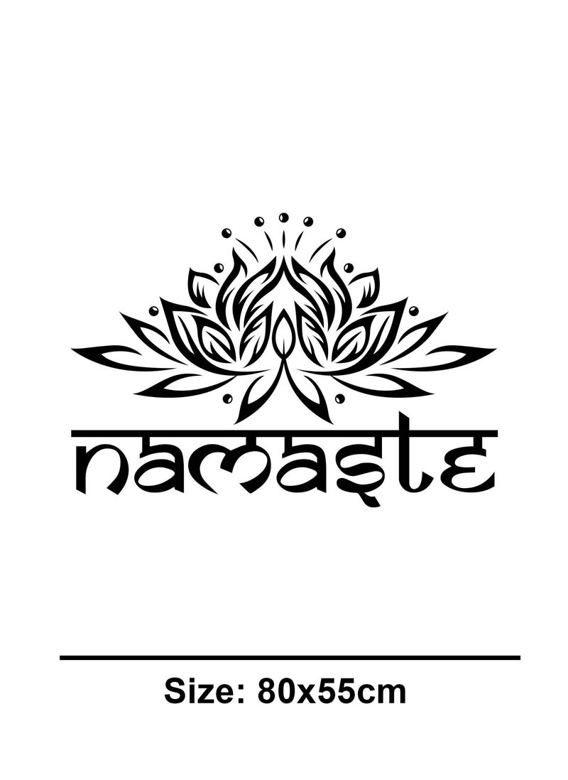 Spoil Your Wall Namaste Lotus Wall Decal - Wall Arts Home Décor - Wall Sticker, 80x54 cm by Spoil Your Wall - Image 3