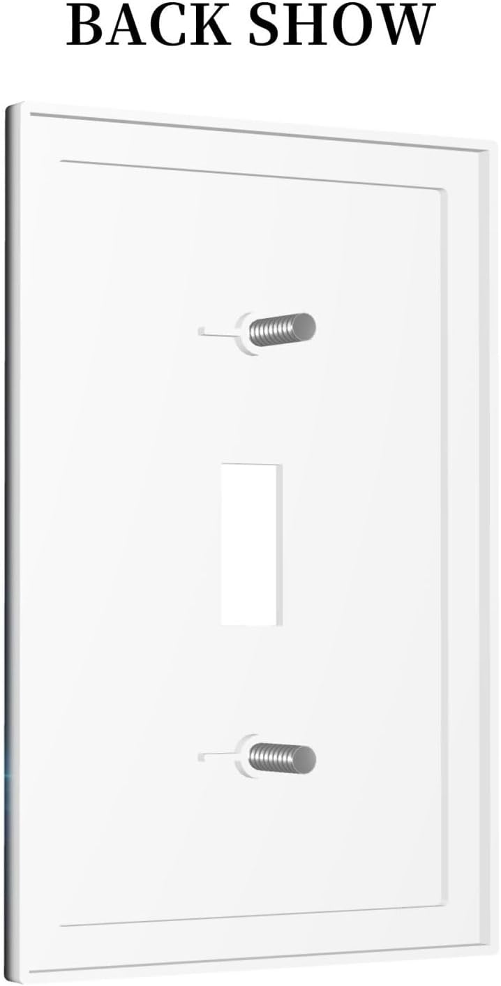 Blue Flame Football American Wall Plate 1 Gang Toggle Light Switch Cover Single Toggle Faceplate Decor 3X5 In - Image 4