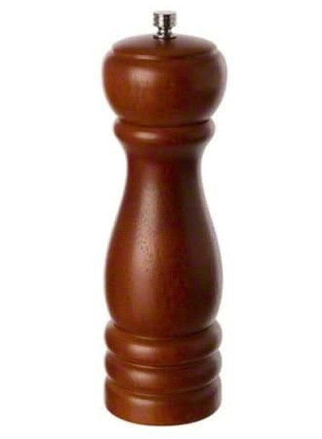 HODEE Manual Wooden Salt & Pepper Grinder Crusher, Pepper Grinder Mill Shakers for Home Kitchen 8 Inch (Dark Brown) - Image 1