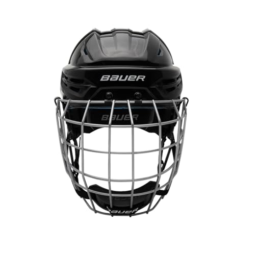 Bauer Re-Akt 55 Hockey Helmet Combo with Facemask, Senior (Black, Small) - Image 2