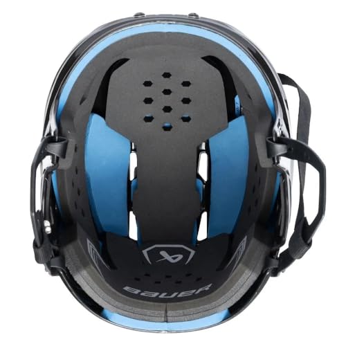 Bauer Re-Akt 55 Hockey Helmet Combo with Facemask, Senior (Black, Small) - Image 5