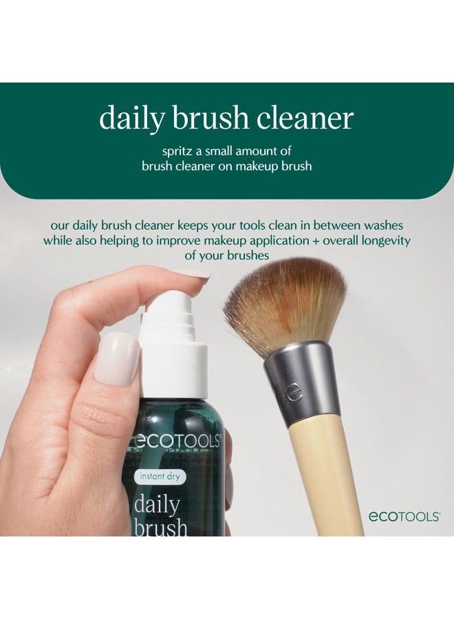 Ecotools Daily Makeup Brush Cleanser Spray, Quick Drying, Fragrance Free & Dermatologist Tested, Travel Size, TSA Approved, Cruelty-Free & Vegan 3 fl oz./89 ml. Bottle - Image 5