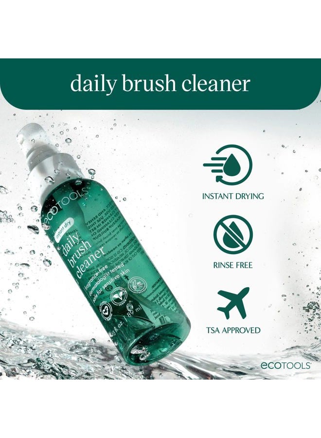 Ecotools Daily Makeup Brush Cleanser Spray, Quick Drying, Fragrance Free & Dermatologist Tested, Travel Size, TSA Approved, Cruelty-Free & Vegan 3 fl oz./89 ml. Bottle - Image 3