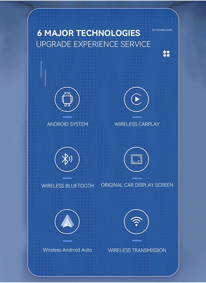 ماركة غير محددة - محول صندوق CarPlay AI اللاسلكي الجديد لعام 2025، محول Android Auto اللاسلكي، يدعم YouTube، صندوق CarPlay AI 2 في 1 للتوصيل والتشغيل، يدعم التوصيل السلكي واللاسلكي - Image 1