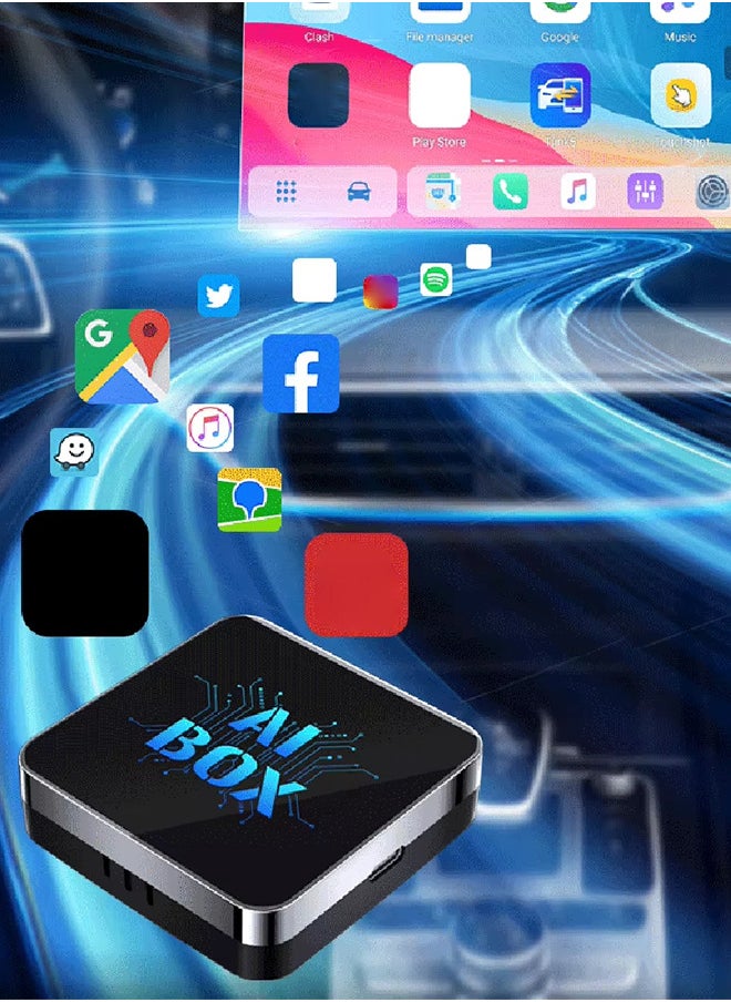 ماركة غير محددة - محول صندوق CarPlay AI اللاسلكي الجديد لعام 2025، محول Android Auto اللاسلكي، يدعم YouTube، صندوق CarPlay AI 2 في 1 للتوصيل والتشغيل، يدعم التوصيل السلكي واللاسلكي - Image 1