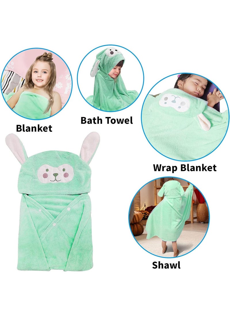 Bluejw 70*140cm Kids Bath Towels, Cotton Hooded Towels, Super Soft Super Absorbent Bathrobe Blankets, Premium Bath Towels,For Babies,Boys And Girls, For Tubs, Pools And Beaches  - Image 5