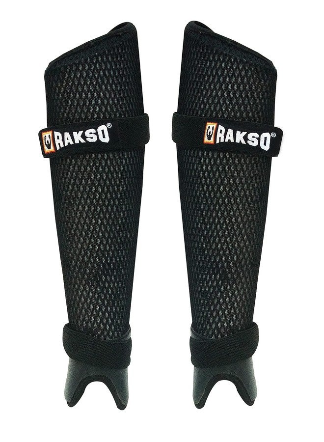 RAKSO Hockey Shin Guard Black for Unisex (Small) - Image 1