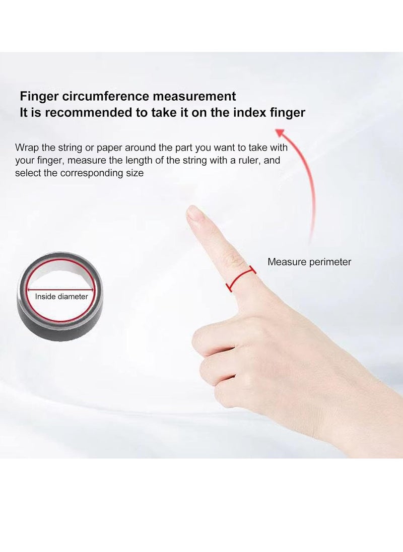 General - Smart Health Ring for Health Monitor Sleep Monitoring Blood Oxygen Heart Rate Calories Burned Finger Temperature Step Tracker Newest Intelligent Wearable Device Wireless Charging Gold No.22 - Image 1