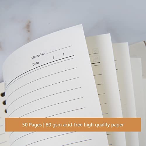Ddaowanx 48 Pack A5 Spiral Notebook College Ruled Spiral Notebook Bulk Inches Hardcover Kraft Notebooks Lined Travel Writing Notebooks Journal Notepad for Office School Supplies, 100 Pages, 8.3 x 5.5 Inches - Image 5