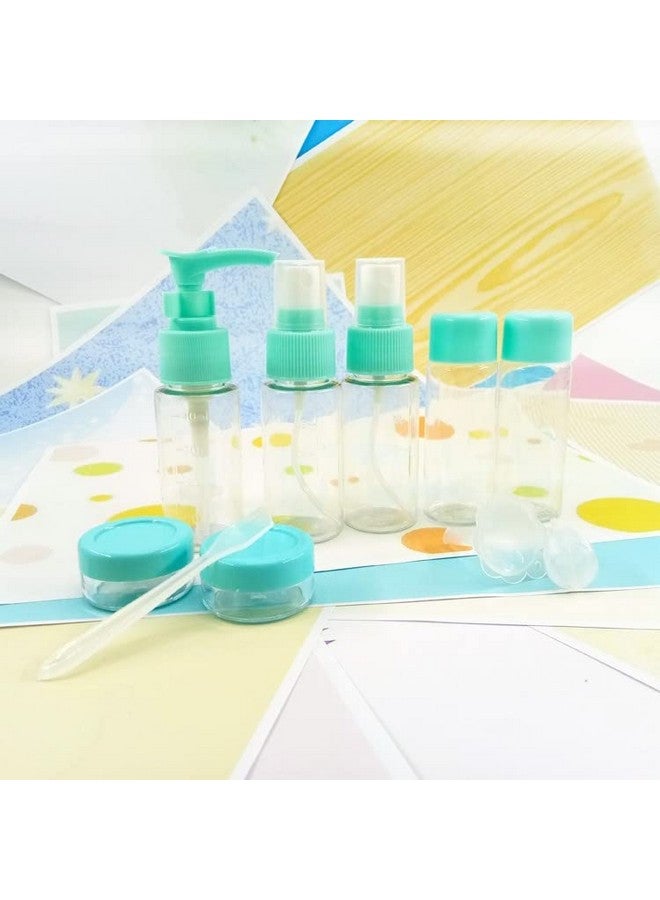 VDHJA Plastic Multipurpose Cosmetic Toiletries Travel Bottle Kit with Empty Refillable Bottles (BLUE) - Image 5