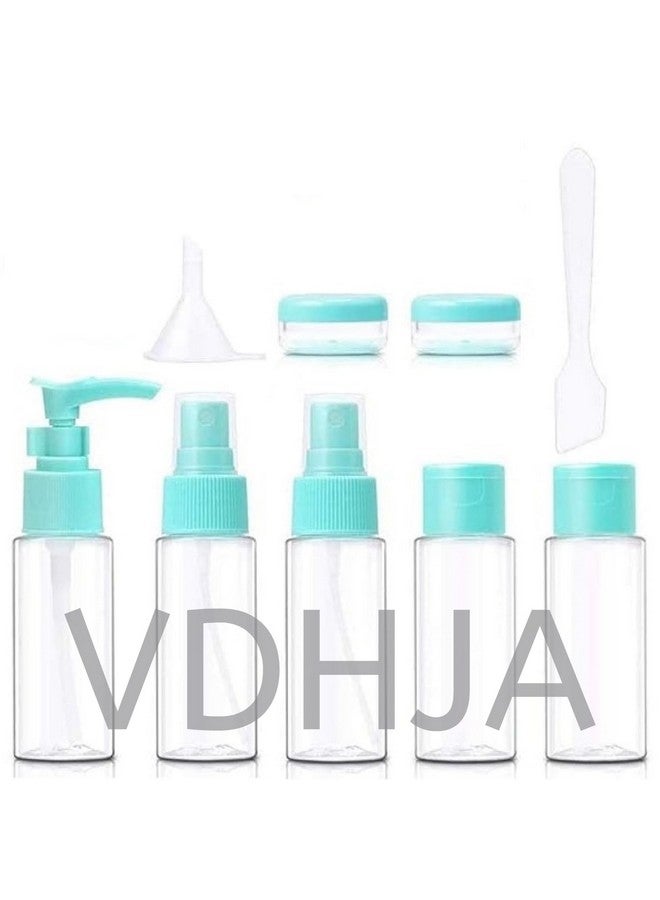 VDHJA Plastic Multipurpose Cosmetic Toiletries Travel Bottle Kit with Empty Refillable Bottles (BLUE) - Image 1