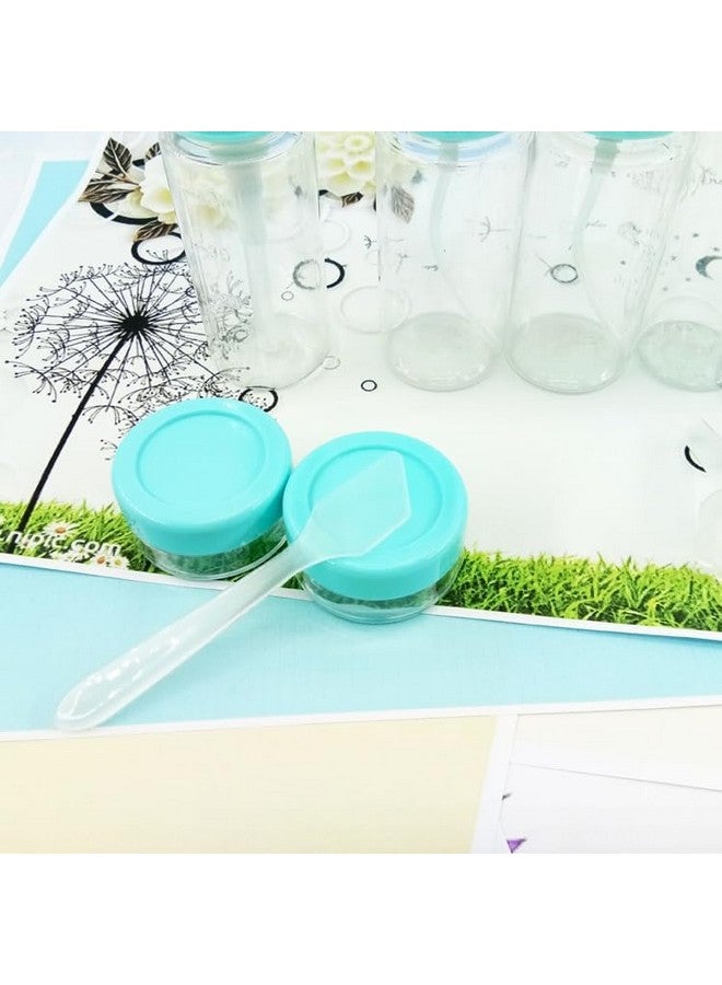 VDHJA Plastic Multipurpose Cosmetic Toiletries Travel Bottle Kit with Empty Refillable Bottles (BLUE) - Image 3
