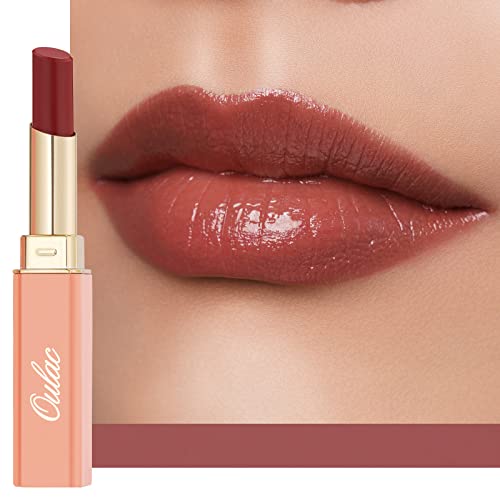 Oulac Moisturizing Shine Red Lipstick for Women 2 in 1 Tinted Lip Balm Hydrated Juicy and Glossy Lip Color for Dry Cracked and Chapped Lips Vegan 22g007oz 02 - Image 2