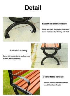 JSAITOYS Popular Outdoor Bench Garden Furniture Park Bench Beautiful And Durable  - Image 2