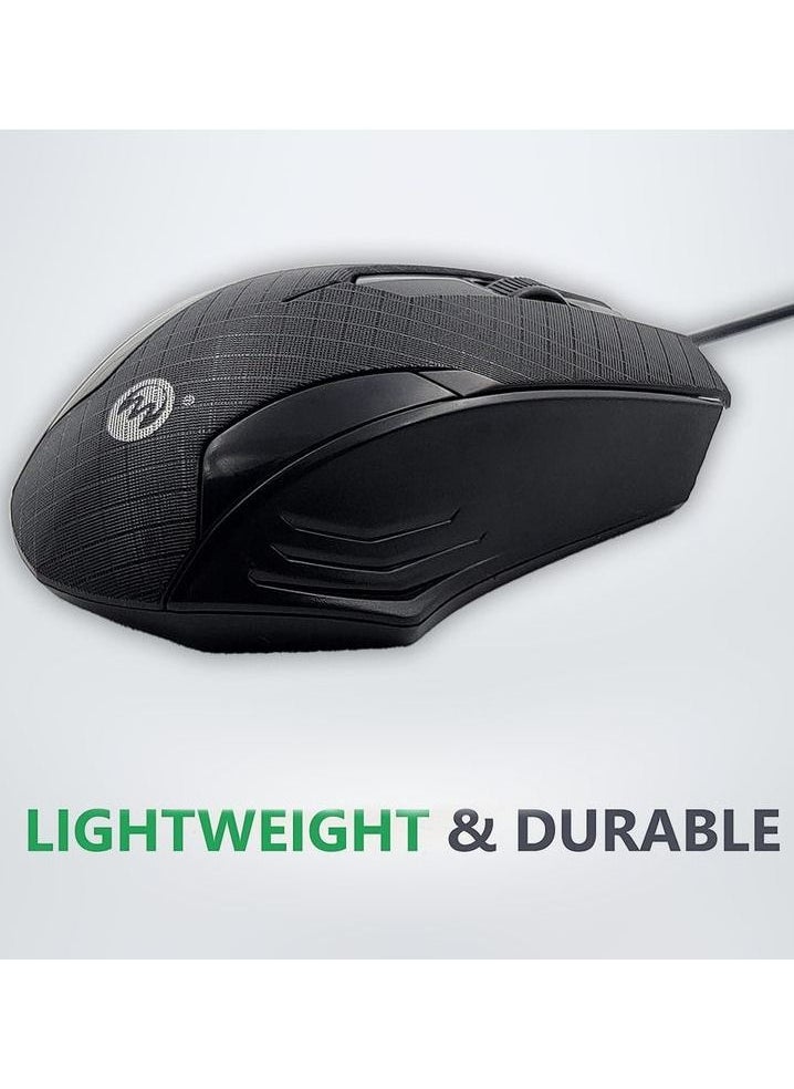 ميكرو ديجيت - MICRODIGIT MD212M ماوس ضوئي سلكي عالي السرعة 5 فولت 1200 نقطة في البوصة. USB2.0 بطول 1.25 متر. نظام تشغيل ماكنتوش بتصميم مريح - Image 1