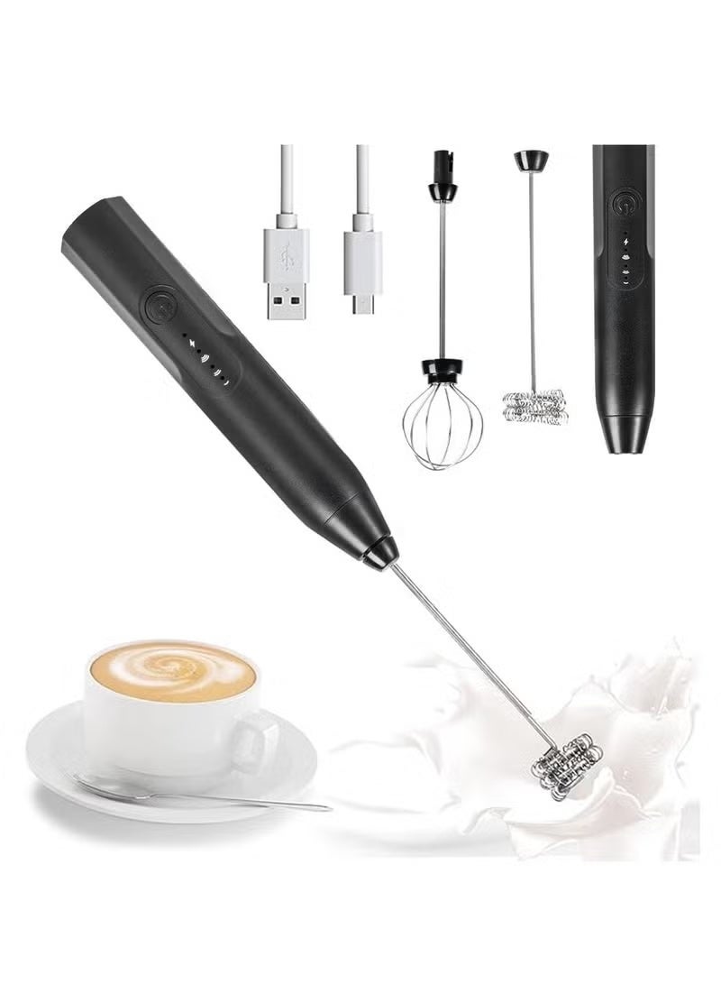 مضرب نسكافيه الاصدار الجديد موتور قوي شحن تايب سي لعمل فوم و رغوة حليب ٣ سرعات متعدد الالوان - Image 1