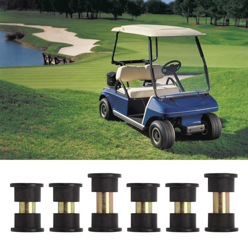 Suspension Arm Bushing Sleeve Kit: 12 Bushings 4 Short Pins 2 Long Pins - OEM Quality Reduce Vibration Direct Replacement for Club Car DS Gas Electric Carts 1992 Up - Image 2