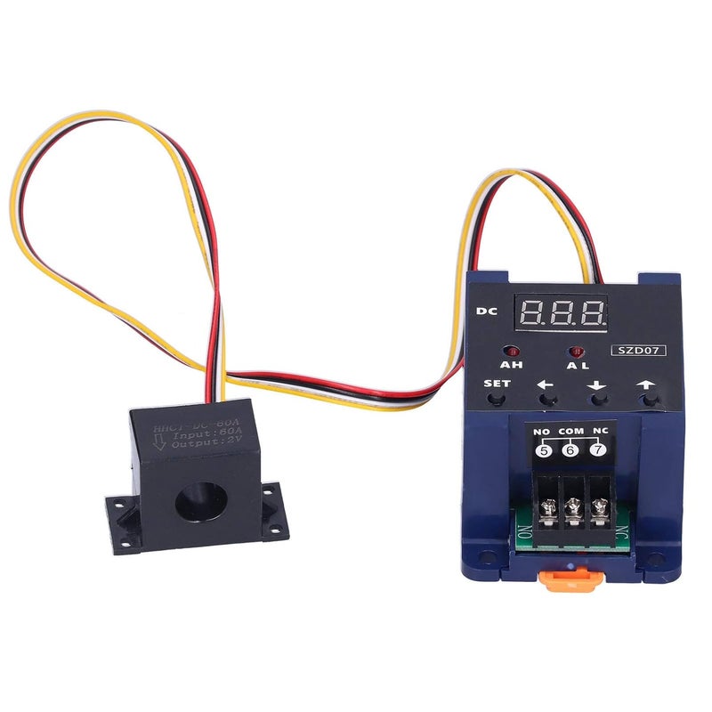 SZD07 Digital Ammeter, Plastic Digital Current Sensing Switch Ammeter, DC Digital Display Ammeter with Overload Protect for Current Measurement - Image 1