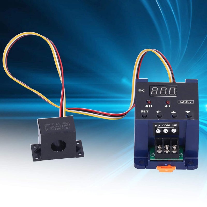 SZD07 Digital Ammeter, Plastic Digital Current Sensing Switch Ammeter, DC Digital Display Ammeter with Overload Protect for Current Measurement - Image 3