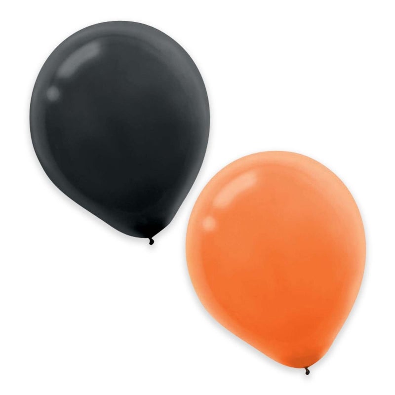 Amscan Orange & Black Latex Balloons - Image 3