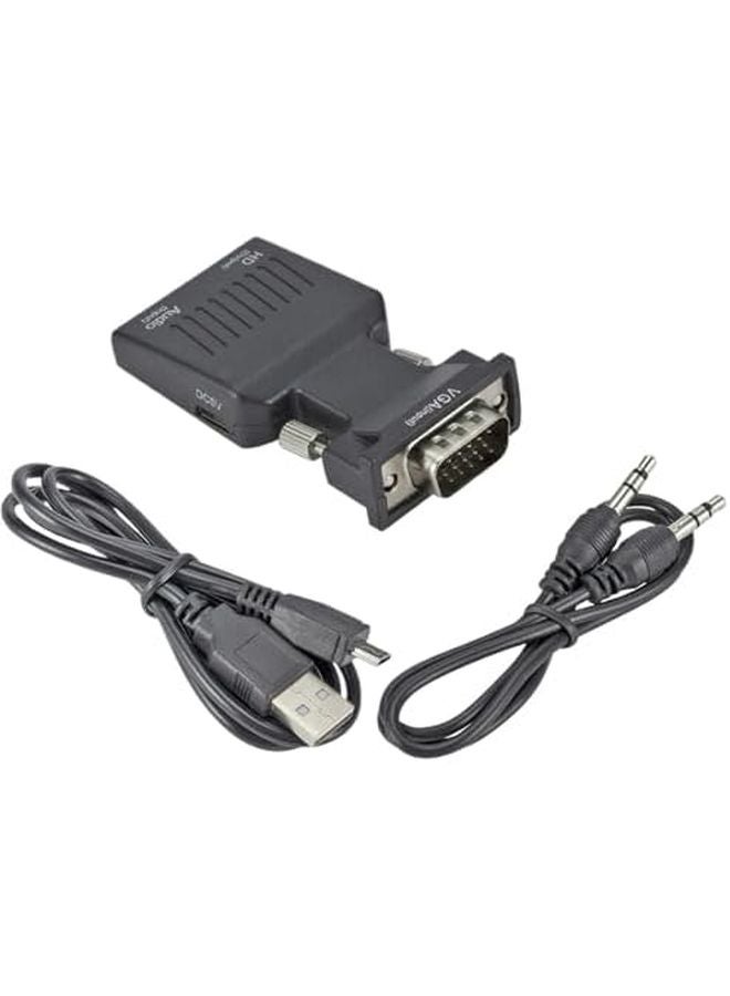 VGA to HDMI Adapter Converter with Audio Support for PC Laptop to HD Projector 1080P - Image 2