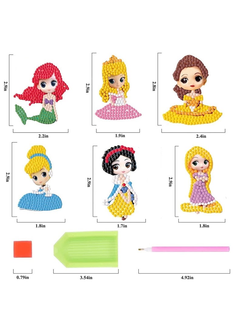 SYOSI 5D Diamond Painting Kits for Kids, DIY Dot Diamonds Mosaic Stickers Paint by Numbers Arts and Crafts Kits for Boys Children Adult Beginners Princess  - Image 4