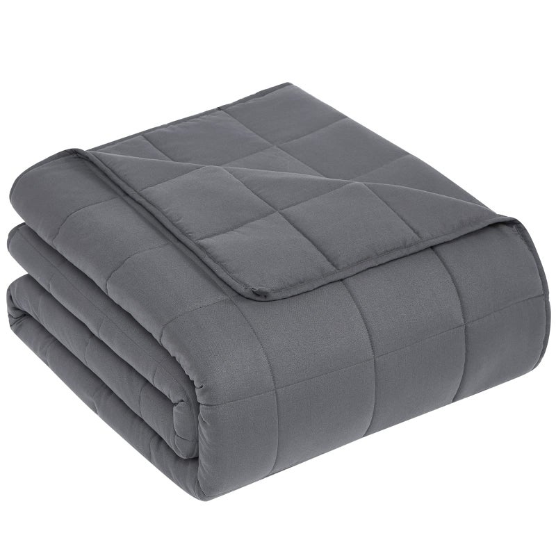 CuteKing Weighted Blanket for Kids (7lbs  40""x 60""  Twin Size  Grey) Heavy Blanket for 60-80lbs  Weighted Blanket for Cooling & Heating with Premium Glass Beads  Thick Blanket for Toddler All-Season - Image 2