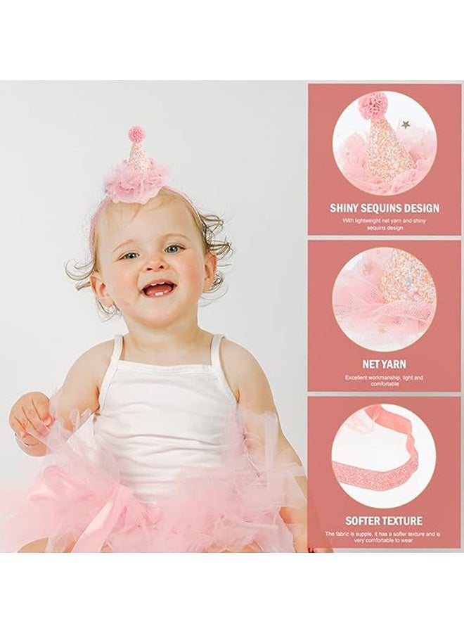 ليمون قبعات عيد الميلاد، إكسسوارات لحديثي الولادة، شريط شعر وردي، تاج عيد ميلاد، ترتر، عصابة رأس، ربطة شعر. - Image 4