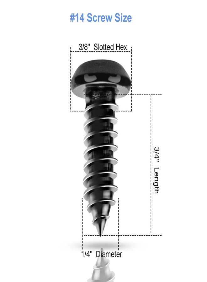 Valardoh 8 Sets Anti-Theft Stainless Steel License Plate Fasteners，Rust Proof and Anti-Rattle License Plate Screws Kits (Anti-Theft) - Image 2