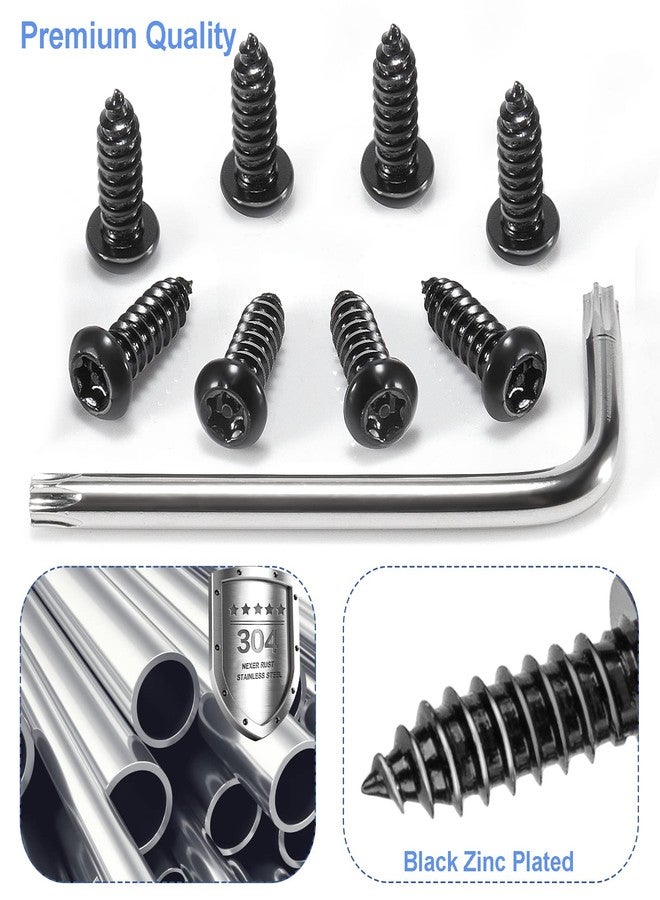 Valardoh 8 Sets Anti-Theft Stainless Steel License Plate Fasteners，Rust Proof and Anti-Rattle License Plate Screws Kits (Anti-Theft) - Image 3