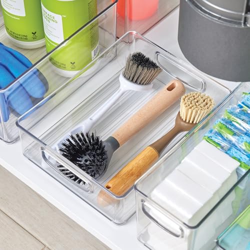 InterDesign iDesign Stackable Pantry Bin for Kitchen Cabinets, Fridge, or Freezer Storage, Clear, Made in USA - Image 3