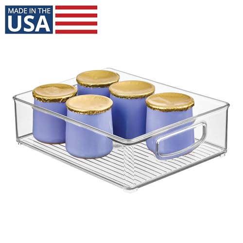 InterDesign iDesign Stackable Pantry Bin for Kitchen Cabinets, Fridge, or Freezer Storage, Clear, Made in USA - Image 2