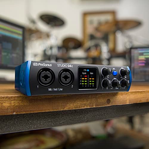 PreSonus Studio 24c 2x2, 192 kHz, USB Audio Interface with Studio One DAW Recording Software - Image 2