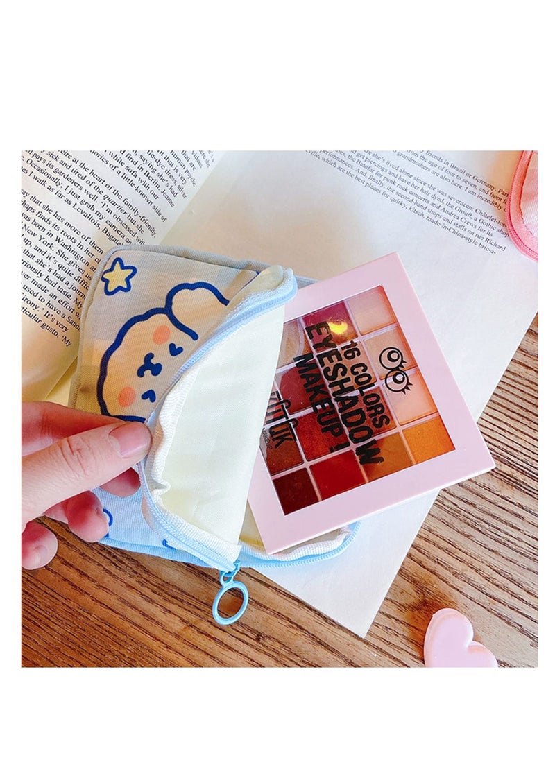 Y&D Sanitary Napkin Storage Bag Portable Tampons Holder 4Pcs Zipper Menstrual Pad Bag First Period for Teen Girls Store Pads Women Ladies Rabbit 5x5 Inch  - Image 5