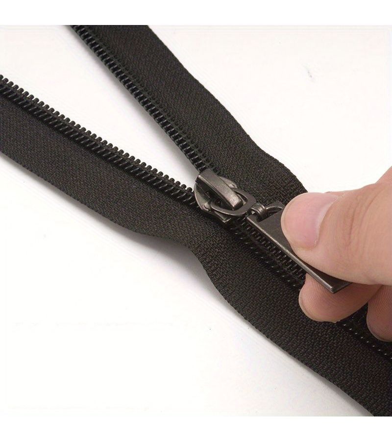 Dark Gray Nylon Openable Single-Way Zipper 80cm for Jackets Backpacks DIY - Image 1