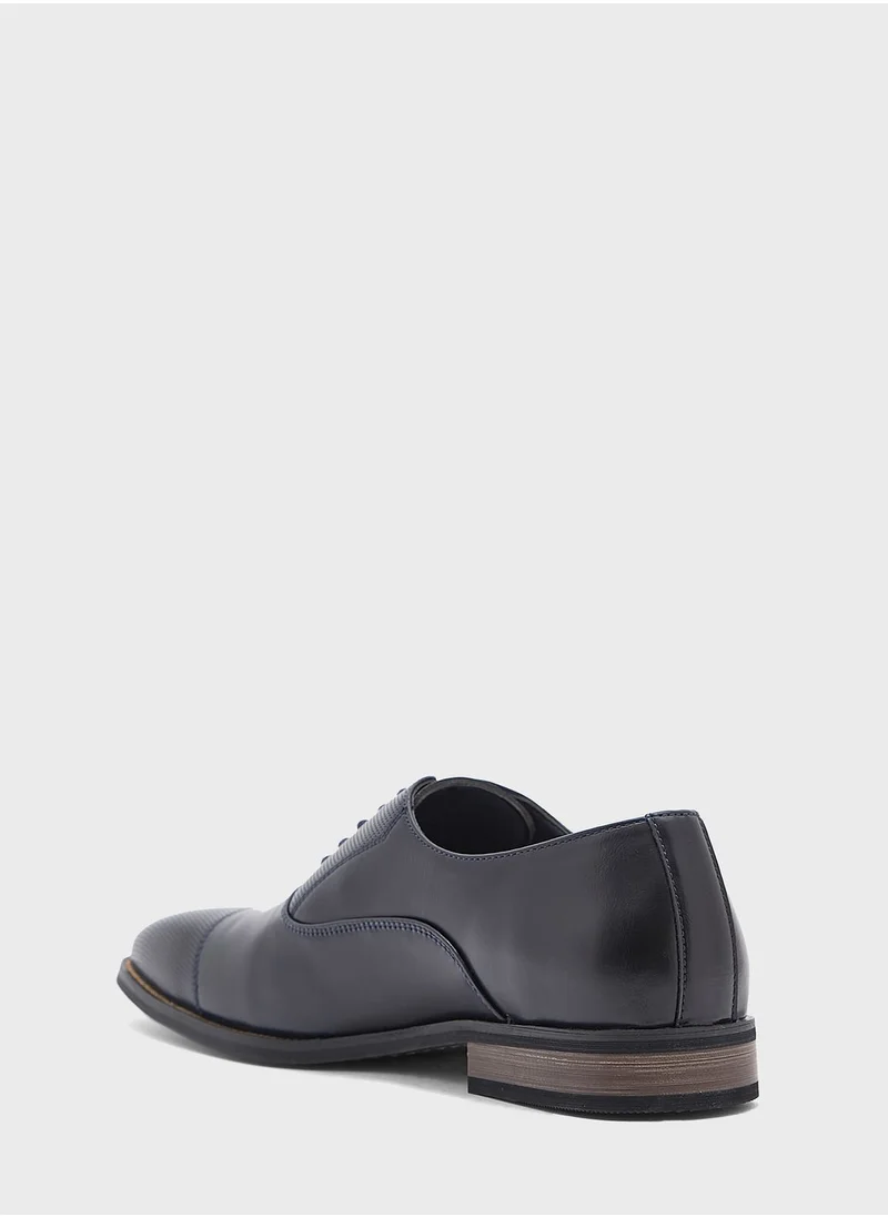 Robert Wood Perforated Toe Cap Oxford Lace Ups
