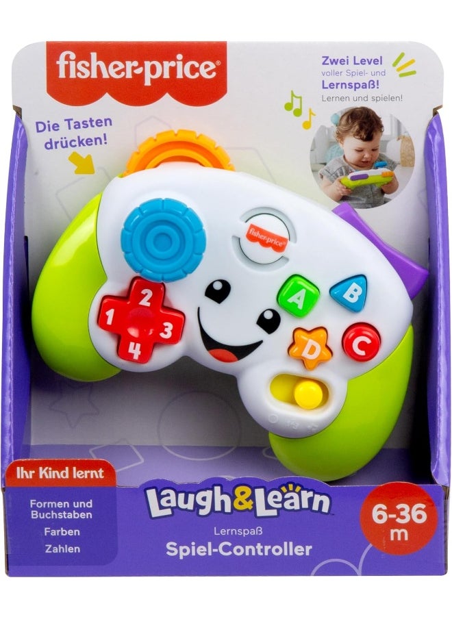 Hxb62 Learning Fun Game Controller For Babies And Toddlers In Green, Dummy Video Game With Music And Light Function For Babies From 6 Months, German Version