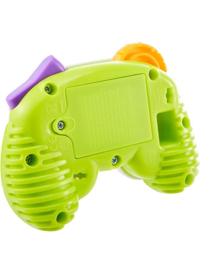 Fisher-Price Hxb62 Learning Fun Game Controller For Babies And Toddlers In Green, Dummy Video Game With Music And Light Function For Babies From 6 Months, German Version  - Image 5