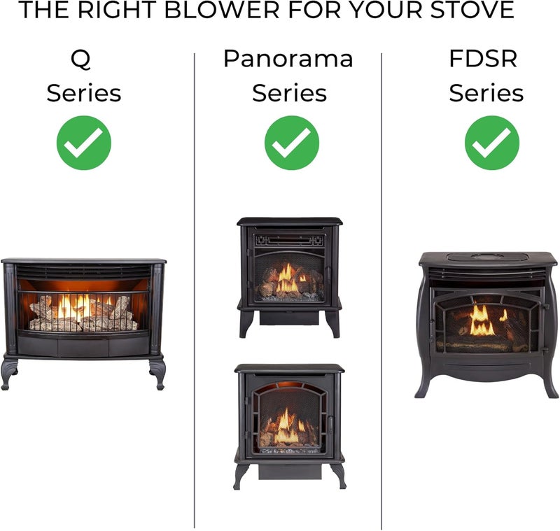 ProCom Blower for and Duluth Forge Gas Fireplaces and Stoves - Model# QEB100 - Image 3