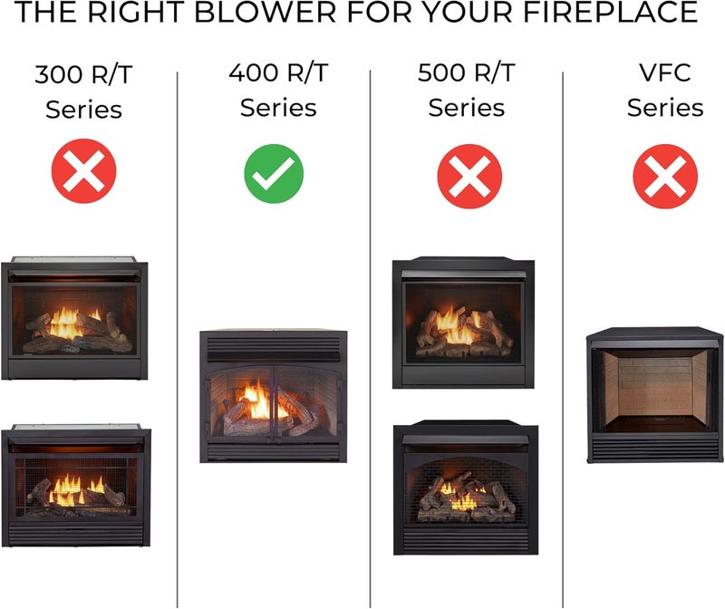 ProCom Blower for and Duluth Forge Gas Fireplaces and Stoves - Model# QEB100 - Image 2
