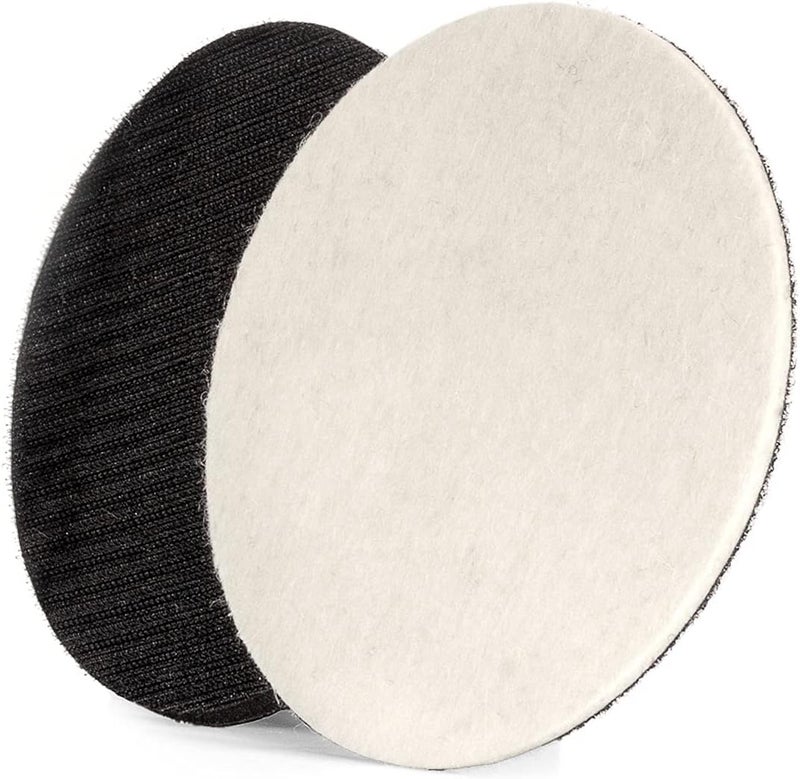 OSREN 5” Glass Polishing Disc with Foam Interface - Hook and Loop Glass polishing pad for Machine polishing to Remove Water Spots and Stains. - Image 3