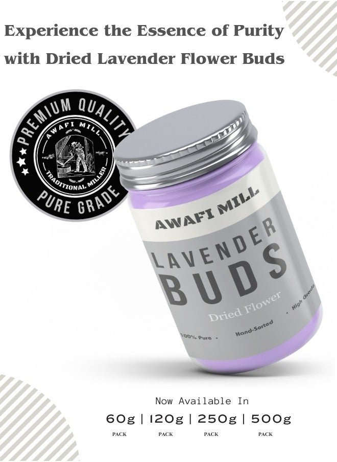 Awafi Mill - Natural Lavender Flower Buds | Premium Dried Lavender | 100% Pure and Fragrant - Image 1