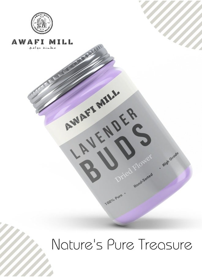Awafi Mill - Natural Lavender Flower Buds | Premium Dried Lavender | 100% Pure and Fragrant - Image 1