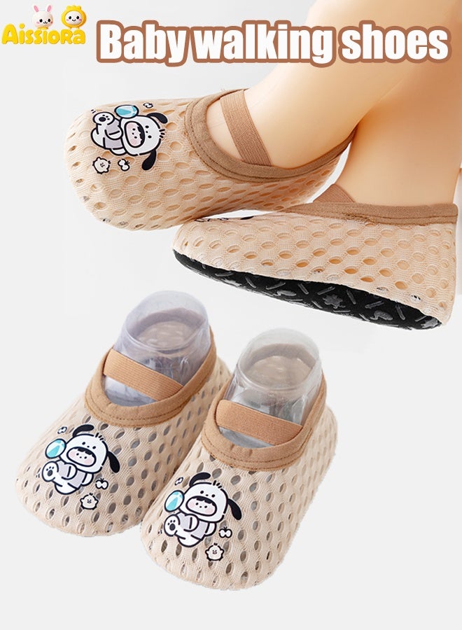 Aissiora Size S Baby floor shoes Baby walking shoes Baby floor socks Non-slip soft-soled shoes Baby mesh shoes Cartoon children's shoes - Image 1