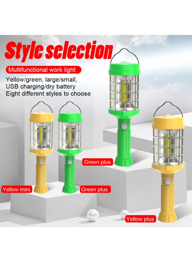 Outdoor LED Rechargeable Auto Repair Work Light Construction Site COB Lighting Emergency Mobile Super Bright Flashlight Tool Repair Light