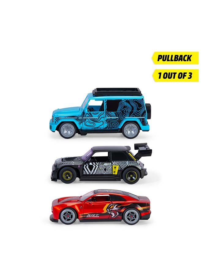 Dickie Pullback Racer 15cm Toy Car with Rubber Tyres & Opening Doors, Ages 3+ - Image 5