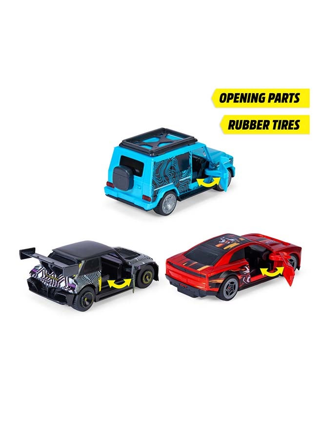 Dickie Pullback Racer 15cm Toy Car with Rubber Tyres & Opening Doors, Ages 3+ - Image 3